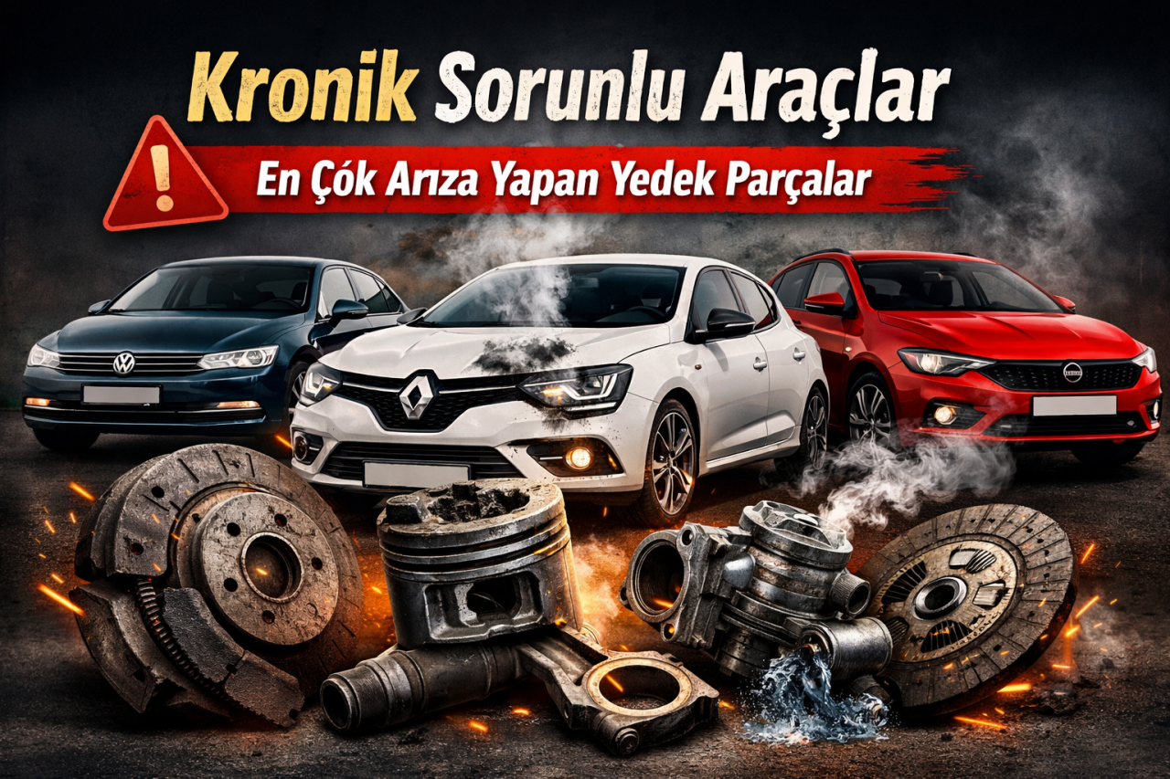 Kronik Sorunlu Araçlar ve En Çok Arıza Yapan Yedek Parçalar