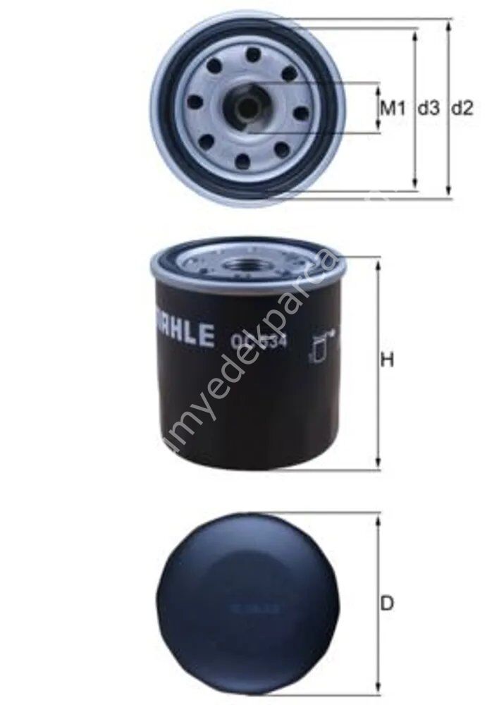 MAHLE OC534 Yağ Filtresi
