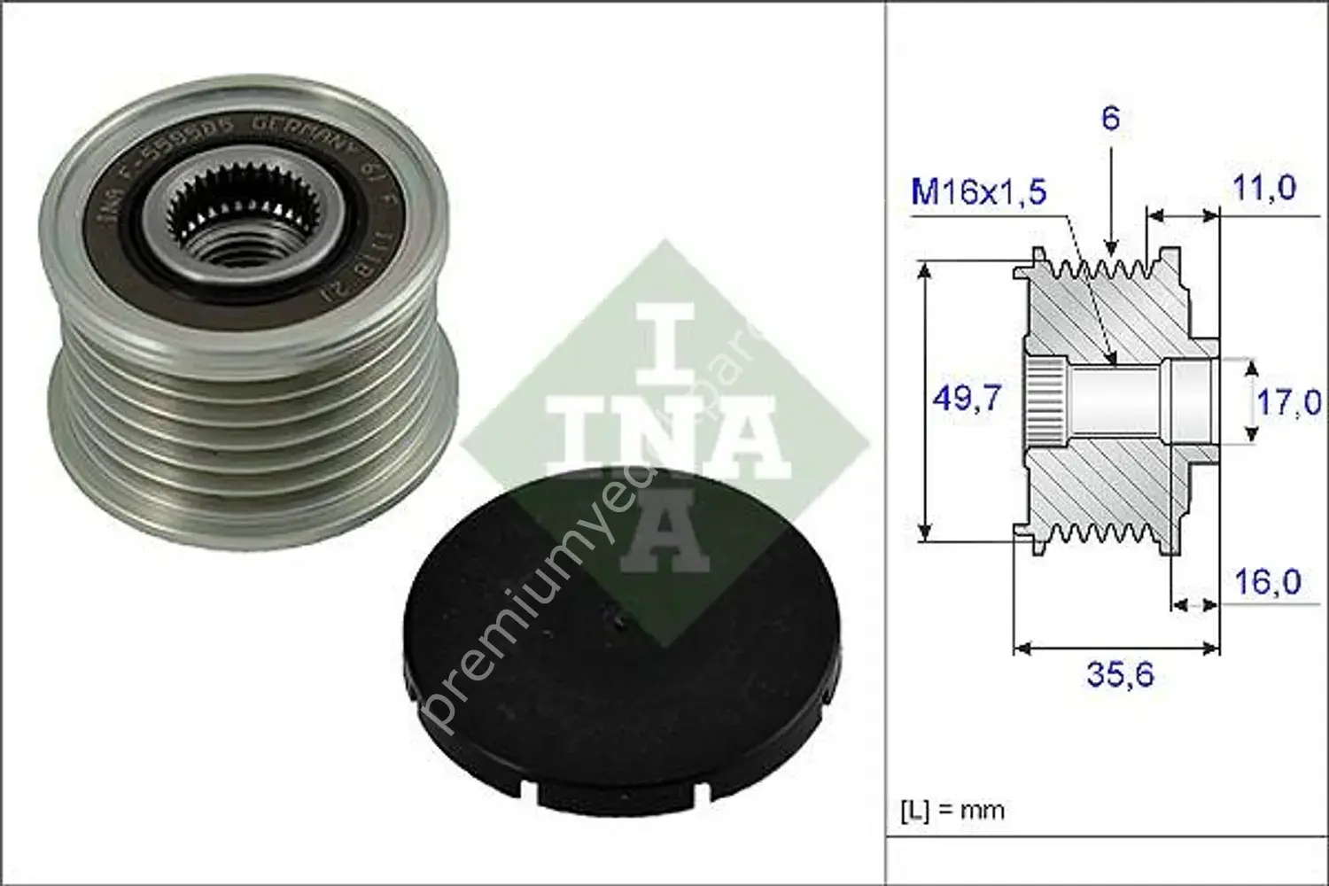 INA 535 0016 10 ALTERNATÖR KASNAGI