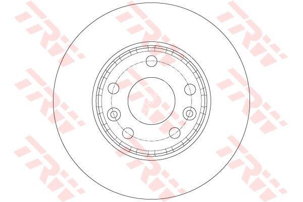 TRW DF6072 Ön Fren Dıskı Hava Kanallı Megane Iıı Fluence Laguna Iıı Megane Iv Captur Iı Duster I Iı K9k