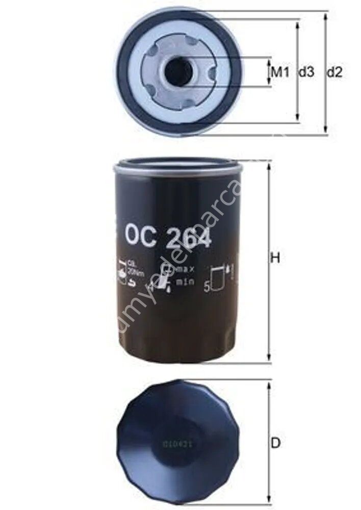 MAHLE OC264 Yağ Filtresi