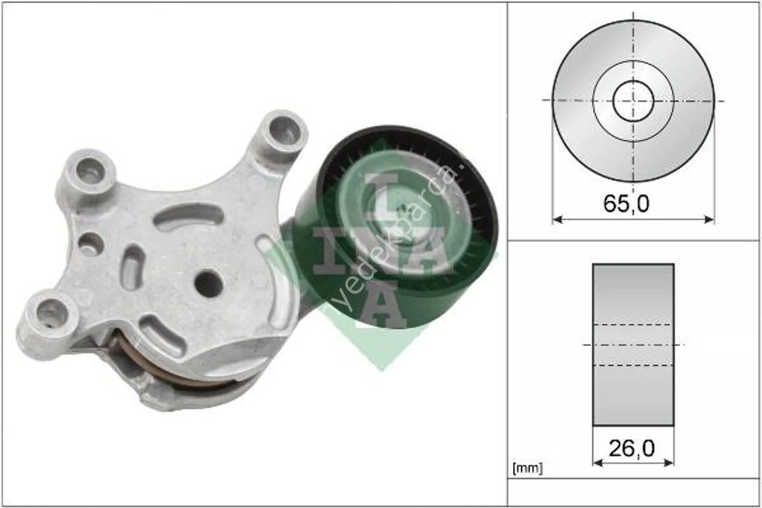 INA 534 0075 20 V Kayış Gergi Rulmanı