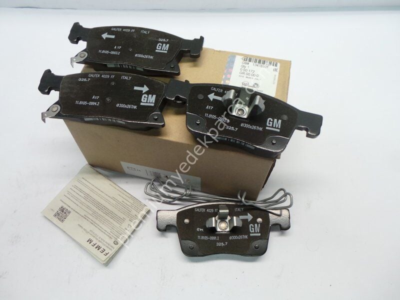 OPEL 10212961 Fren Balata Seti