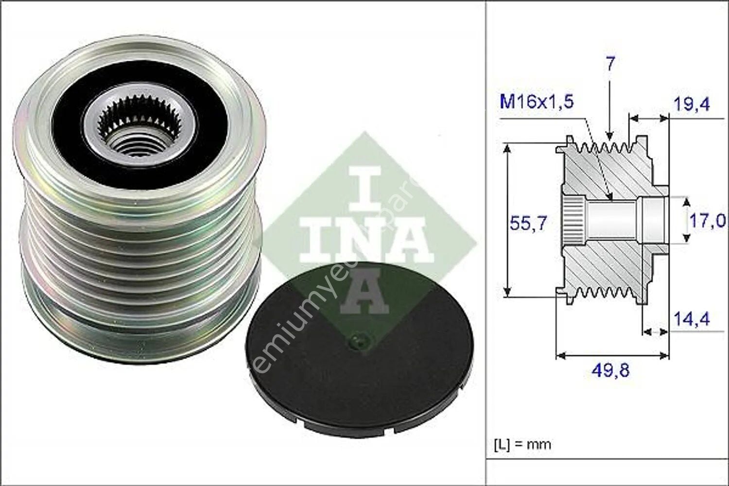 INA 535 0165 10 Alternatör Kasnağı