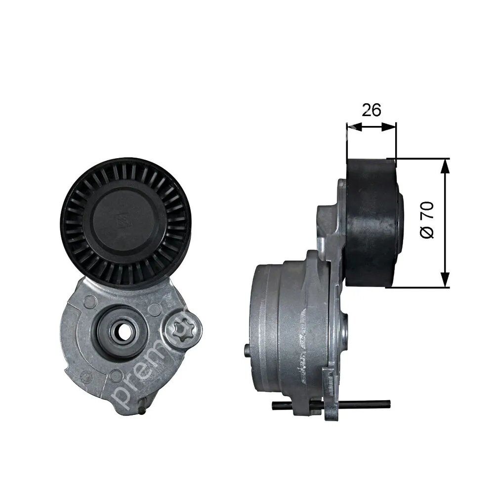 GATES 3933 Kalorıfer Hortumu Çıkıs