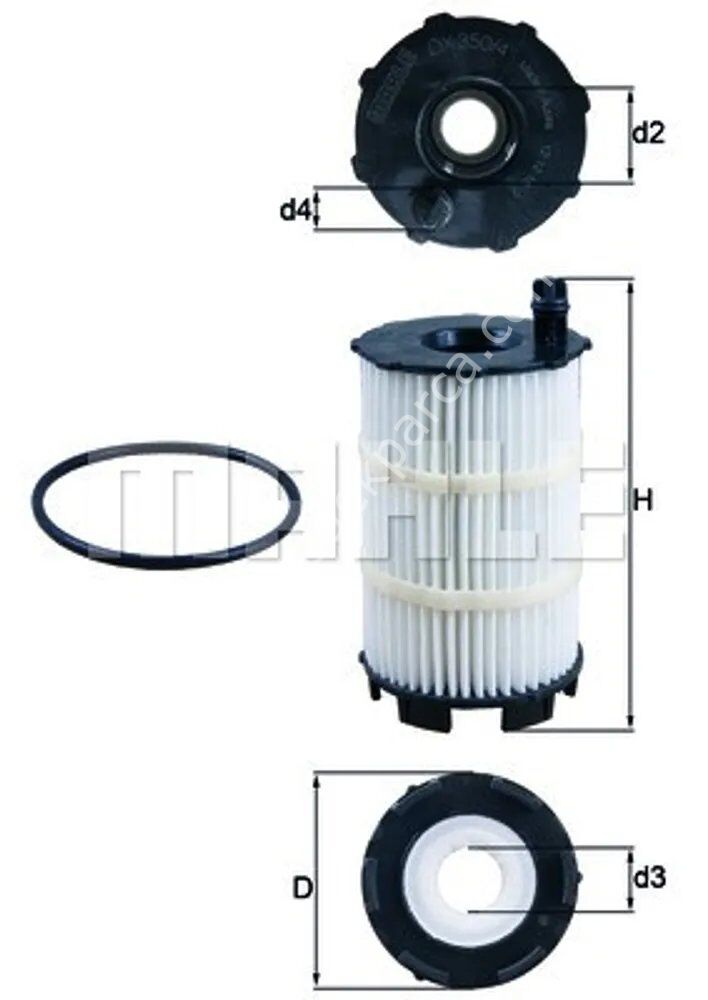 MAHLE OX350/4D Yağ Filtresi