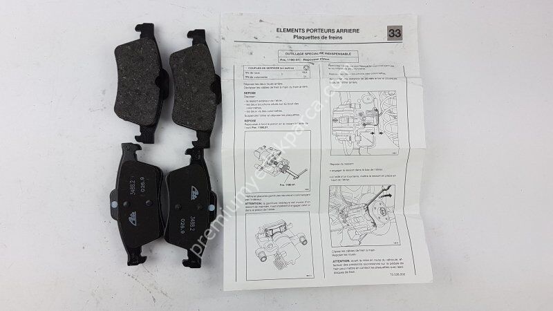 RENAULT 655307 Fren Balata Seti