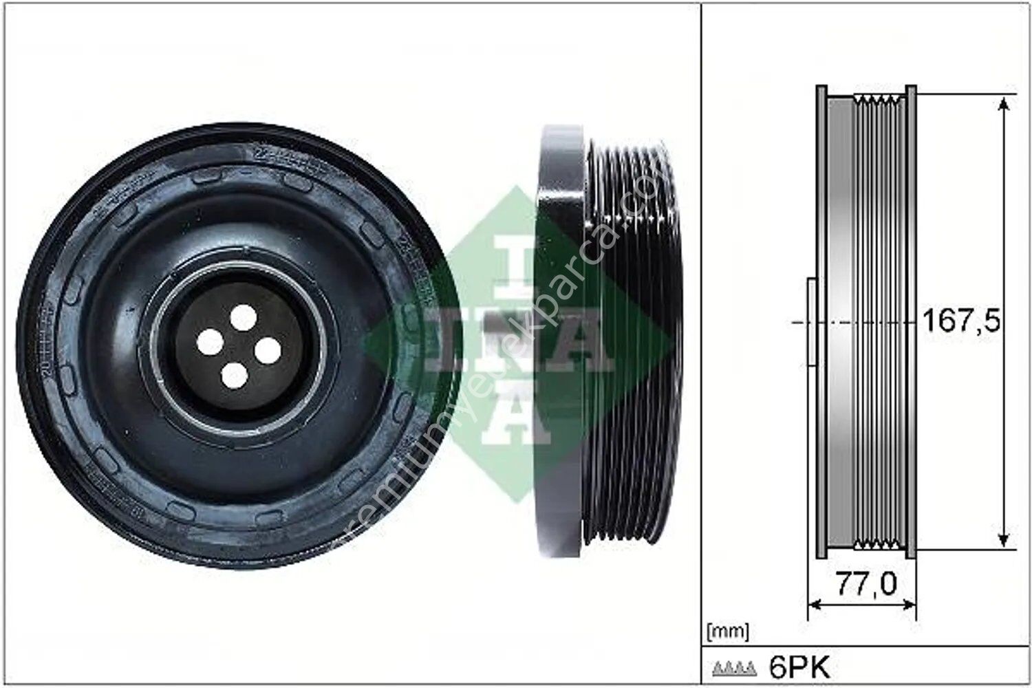 INA 544 0137 10 Krank Kasnağı