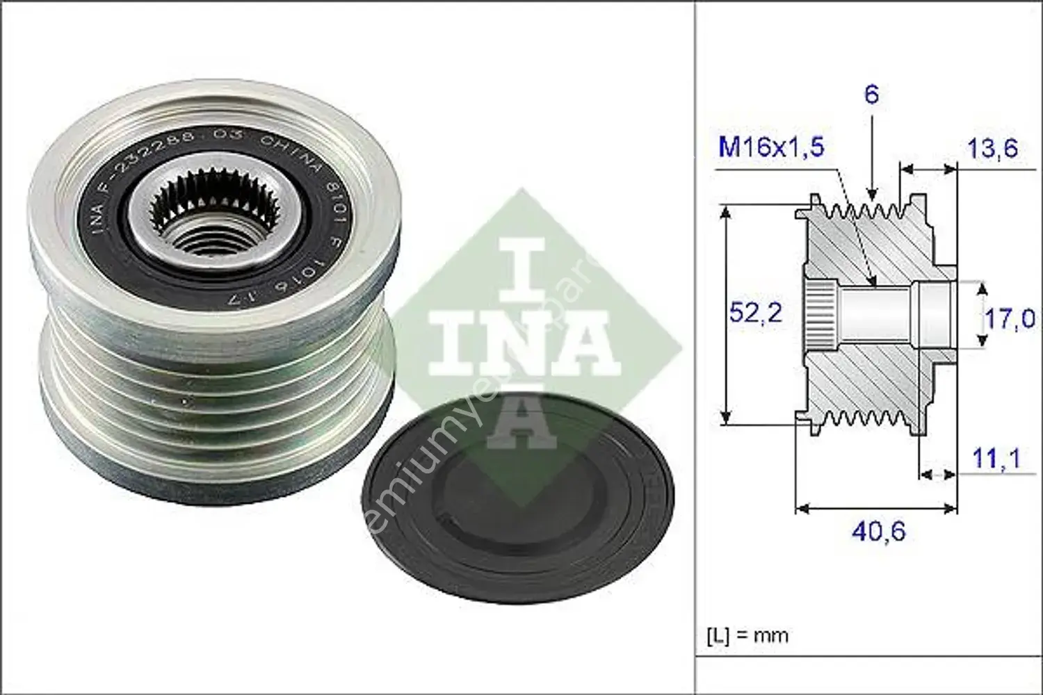 INA 535 0044 10 ALTERNATÖR KASNAGI