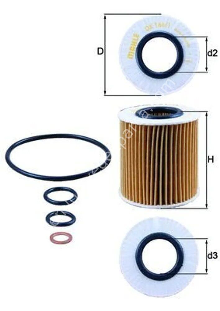 MAHLE OX166/1D Yağ Filtresi