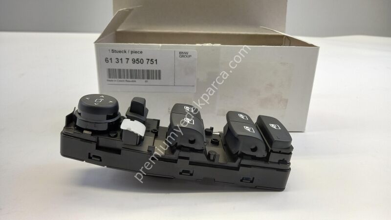 61317950751 - anahtar, cam kaldırma ve ayna ayarı