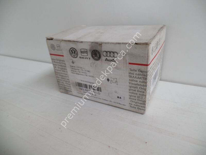 7M3698451D - fren balata seti