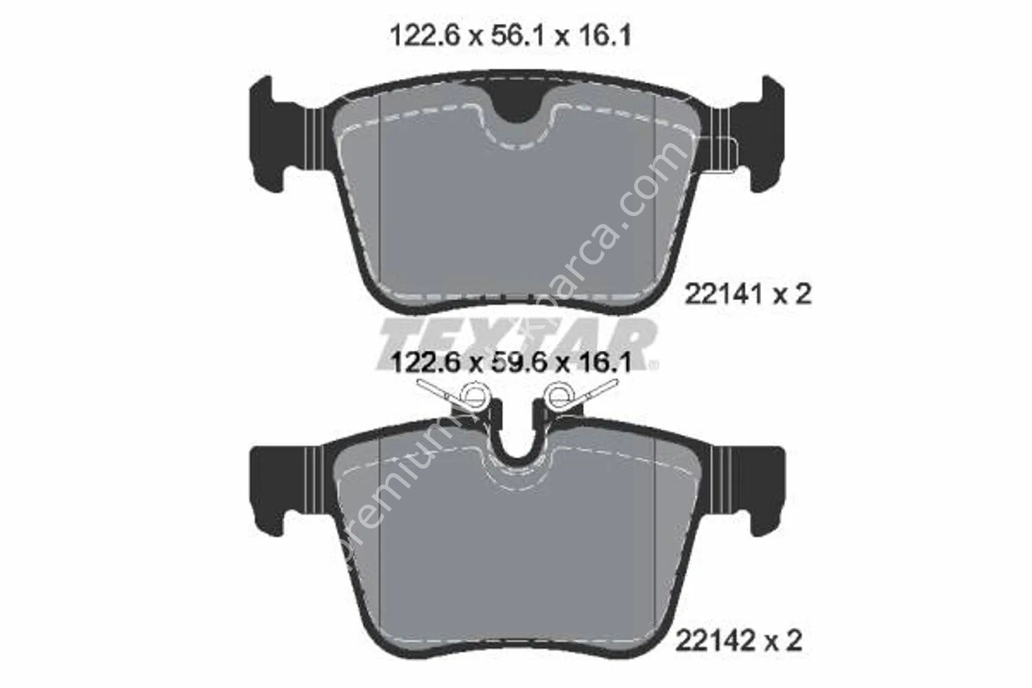 TEXTAR 2214101 Fren Balatası Arka
