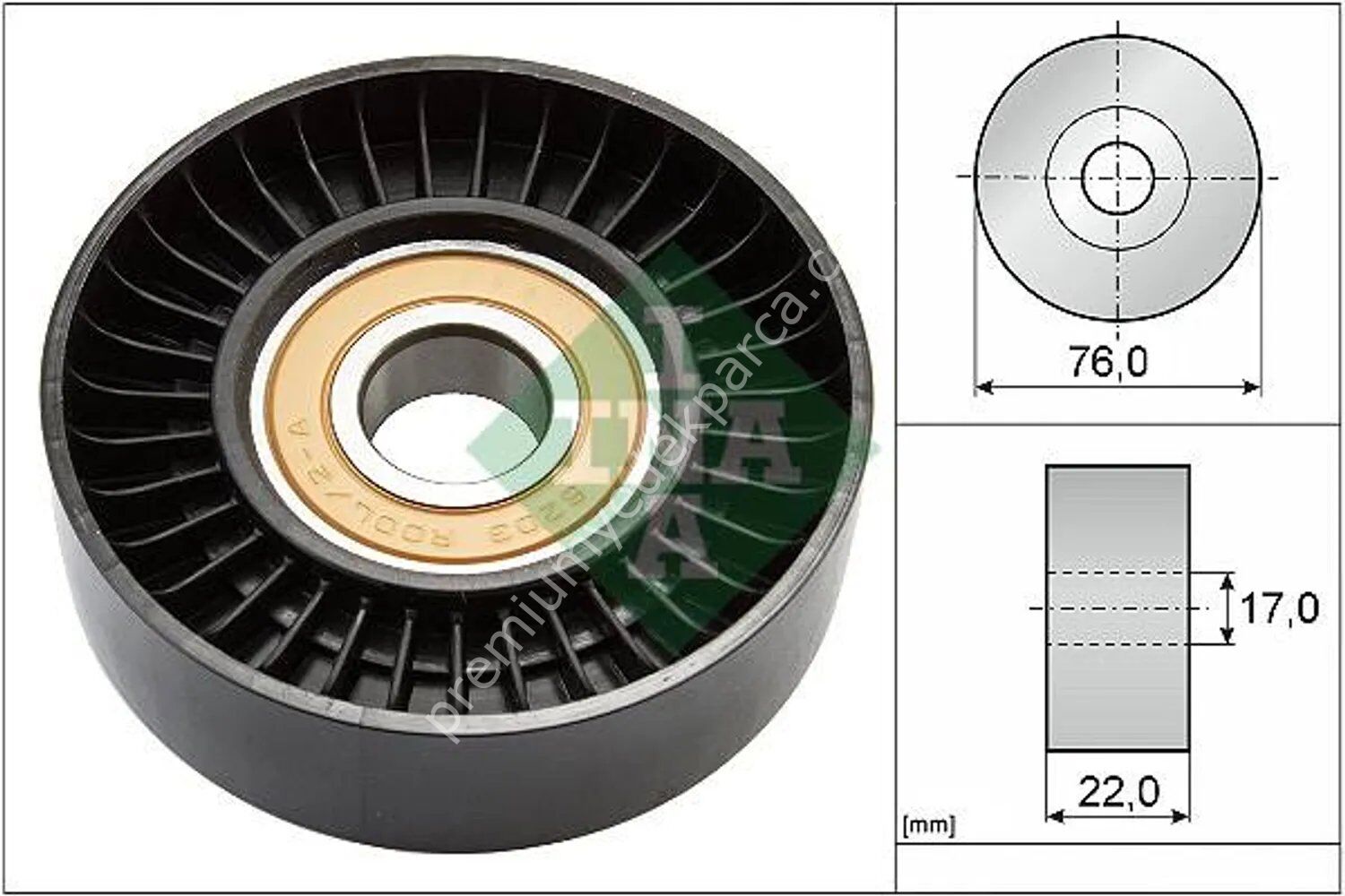 INA 531 0677 30 V Kayış Gergi Rulmanı