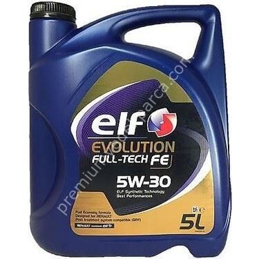 ELF 4800000002 Evolutıon Fulltech Fe 5W30 5 Lıtre Acea C3 / C4, Rn 0720, Mb 229.51 / Mb 229.31, Fıat 9.55535-s1